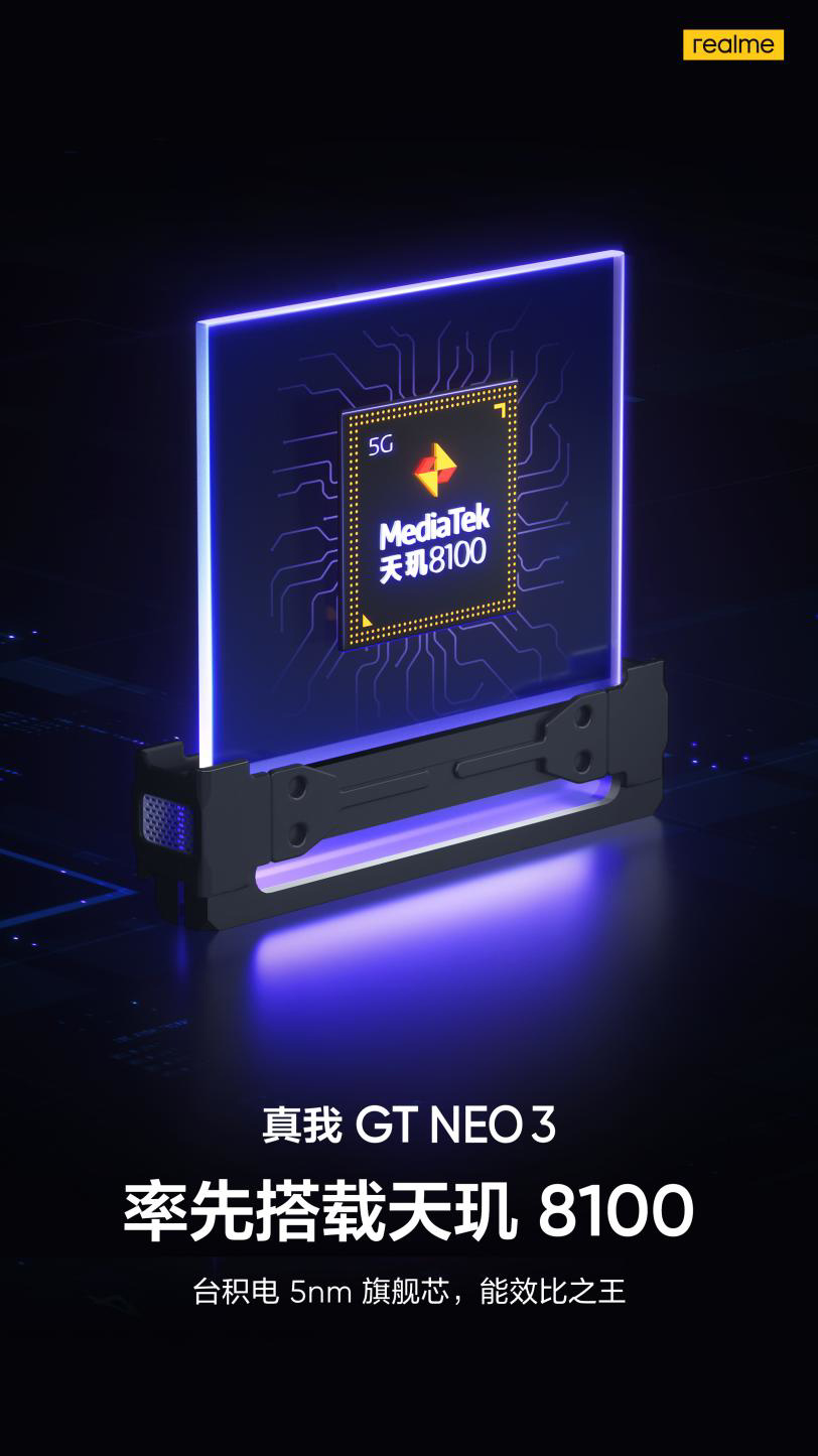 Dimensity 8100, Realme GT Neo3
