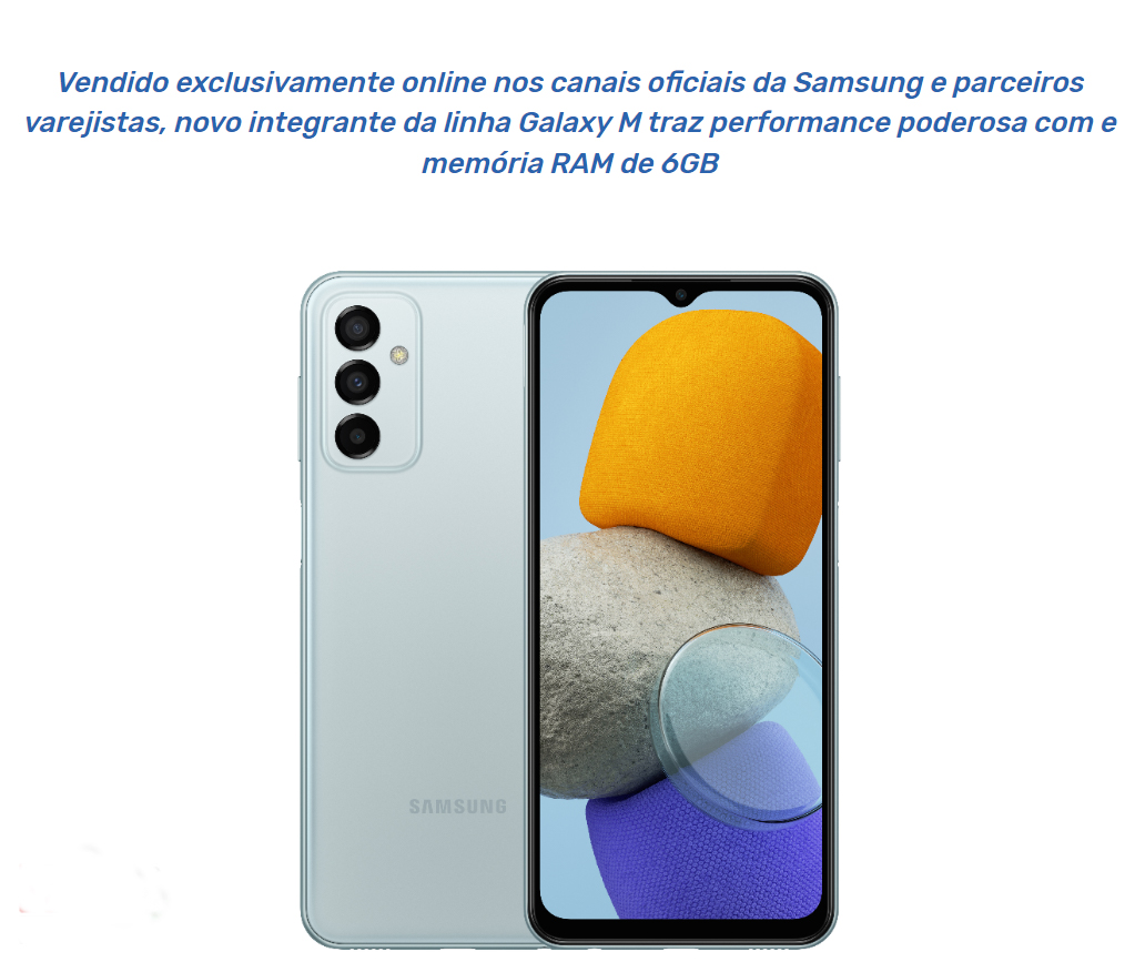 Samsung Galaxy M23 5G mobile phone listed in Brazil